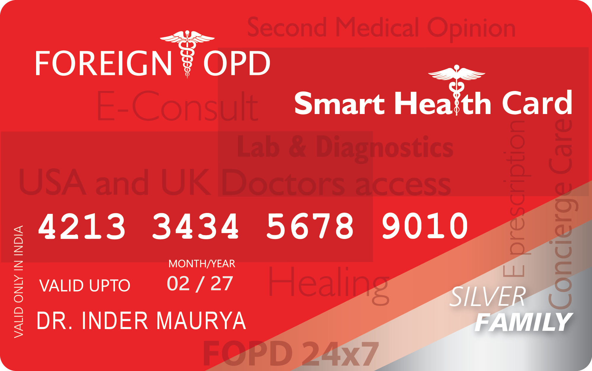 FOPD Smart Health cards